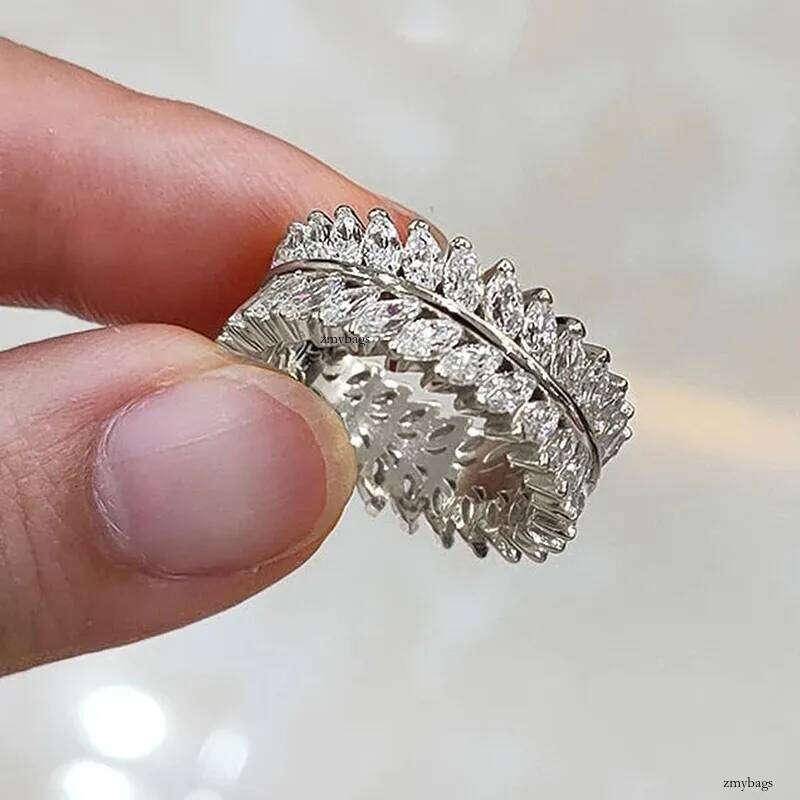 2024 Choucong Top Sell Drop Ship Gorgeous Wedding Rings Vintage Jewelry White Gold Fill Marquist Cut 5A Cubic Zircon CZ Dia Party Women Engagement Lea