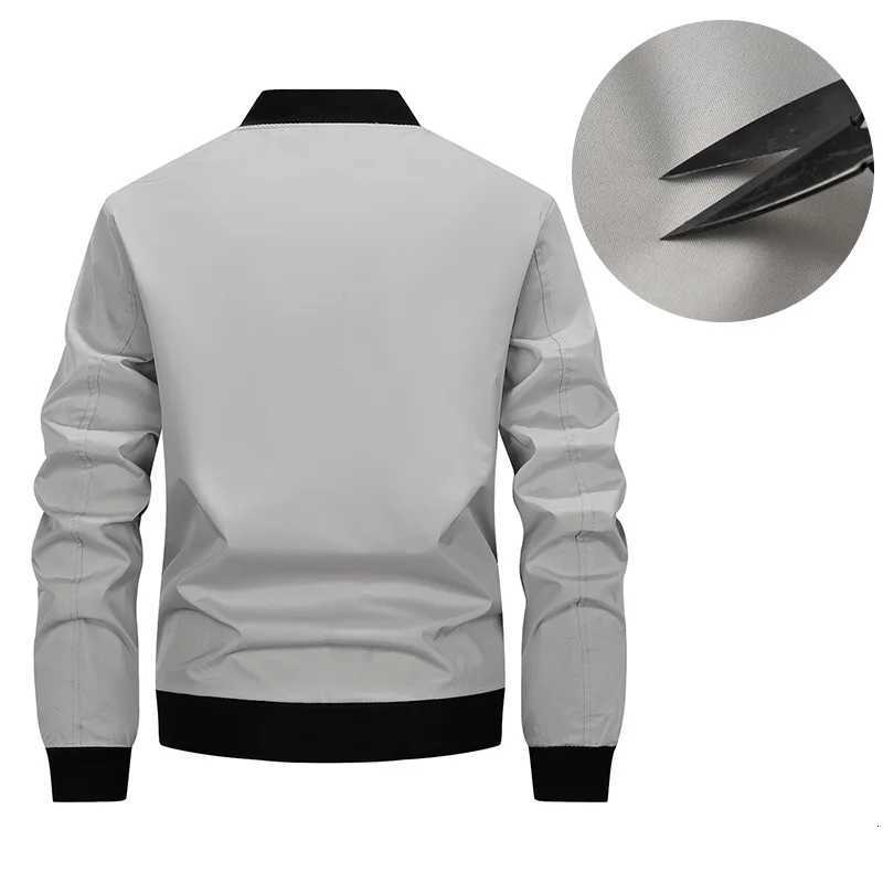 Mens Jacket Autumn Lightweight Bomber Jackets Waterproof Casual Jacket Outdoor Business Work Jacket Windbreaker Mens Clothing W250809