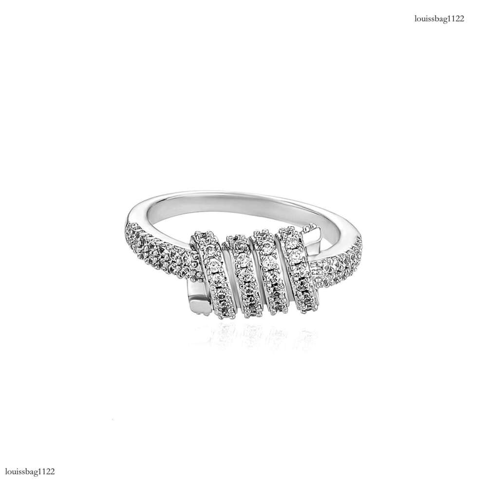 INS Internet Celebrity Creative Outfit Wire Knot Personality Hip Hop Zircon Ring Unisex Versatile Hand Jewelry