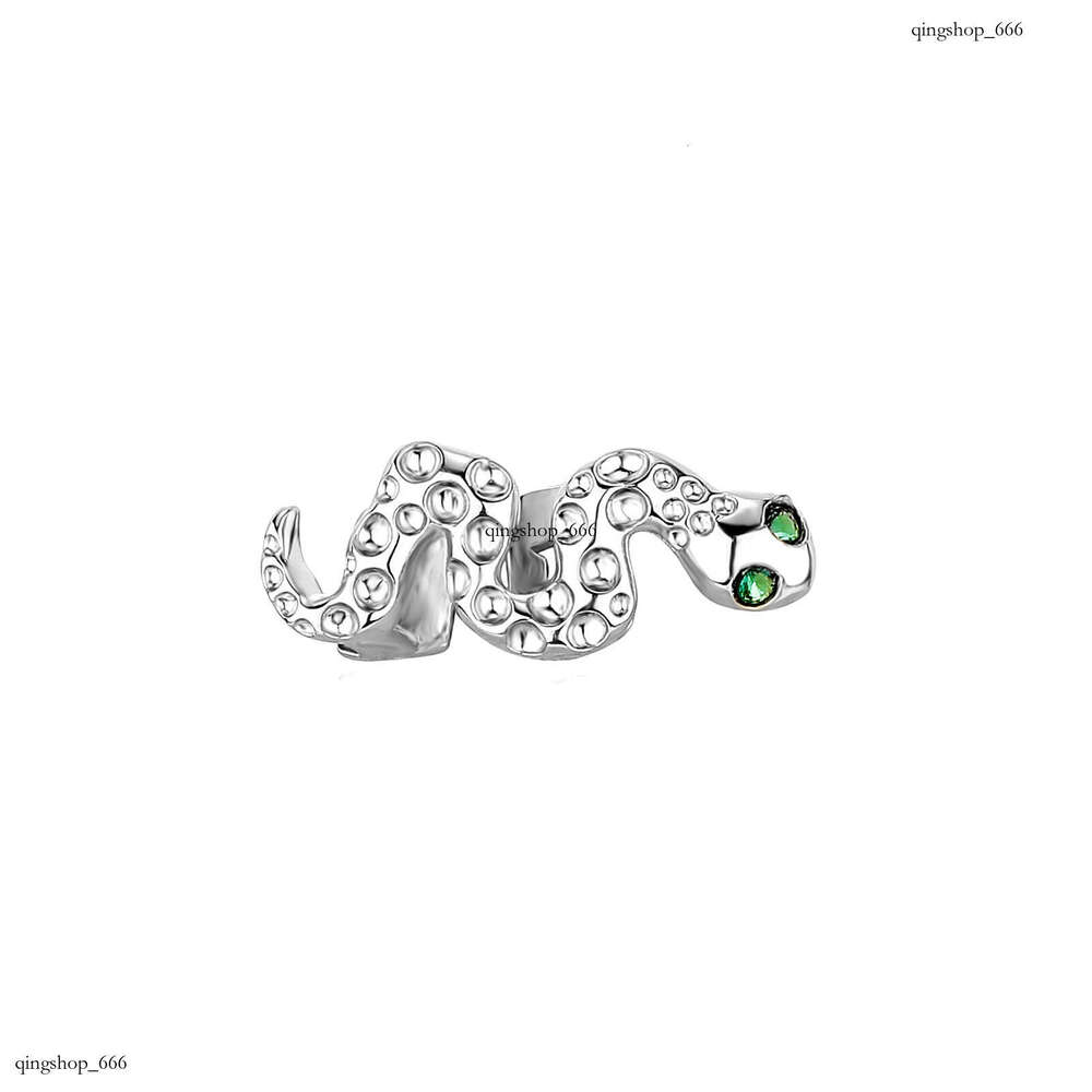 Green Eye Greedy Personality Gold Teeth Hip Hop Braces Lively Little Snake Versatile New Model