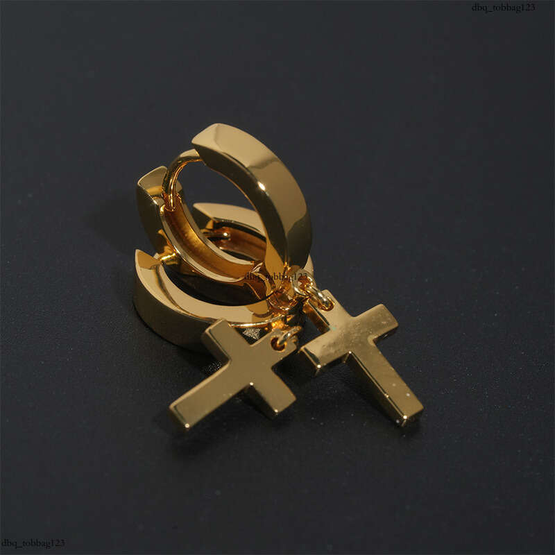 ICED OUT Premium Cross EarringIced Out VVS Real Gold Plated Hip Hop Special