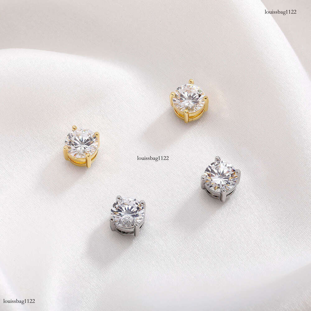 Hip Hop 4-8MM Black Round Zircon Personality Non-Pierced Strong Magnetic Earrings Trendy Ear Jewelry