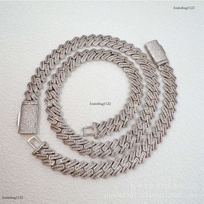 Hot Selling 13mm Hip Hop Cuban Box Clasp Design Men's Trendy Versatile Necklace 111