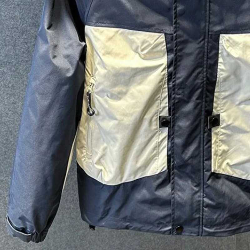 Autumn Winter New Mens Spliced Safari Jacket Loose Outdoor Korean High Street Multi-pocket Casual Jacket Workwear Sports Jacket W250809