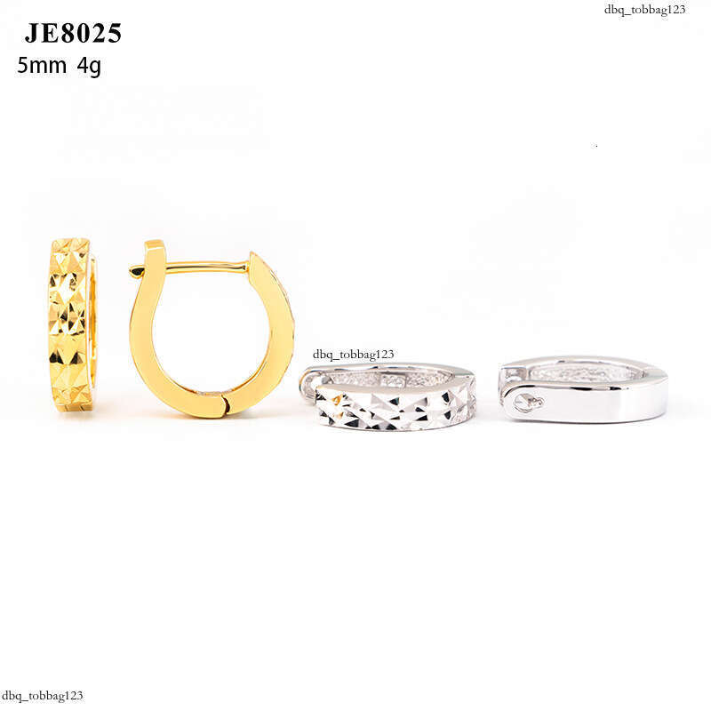 ICED OUT Hip-Hop Sier Inlaid 5A Zircon Trendy Brand Jewelry Hoop Earrings Studs