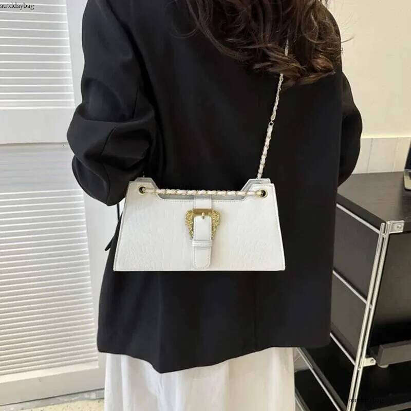Women S Chic Underarm Bags New Fashion Crocodile Pattern Chain Shoulder Handbags Clutch Blue Green Armpit Ddmysheep