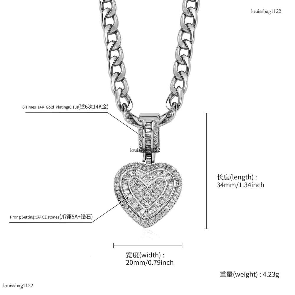 Niche Gold-Plated Heart NK Collarbone Chain Metal Hip-Hop Accessories Cross Pendant Necklace for Women
