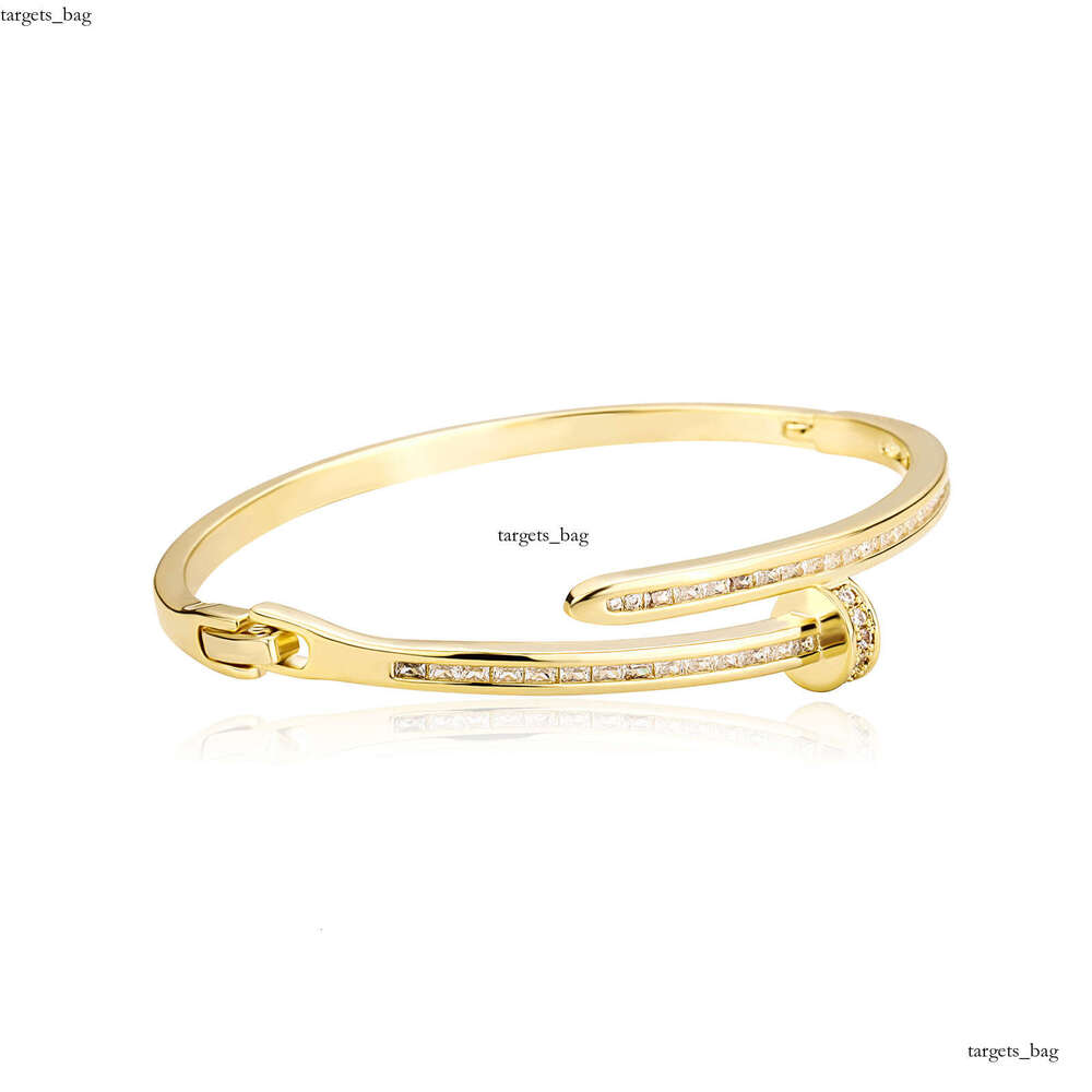 Hip Hop Classic Luxurious Nail-Shaped Zircon Earrings Bracelet INS Internet Celebrity Hot Push Gold Australian Personality Jewelry