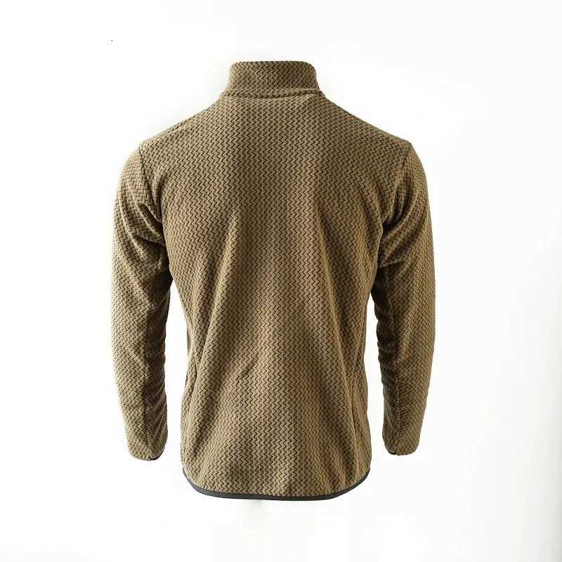 New Comfortable and Thick Mens and Womens Sports Semi-zipper Fleece Sweatshirt with Wavy Fleece and Long-sleeved Sweatshirt W250809