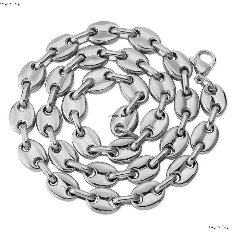 Stainless Button Hip-Hop Real Gold Plated Titanium Steel Necklace Unisex Clavicle Chain Choker