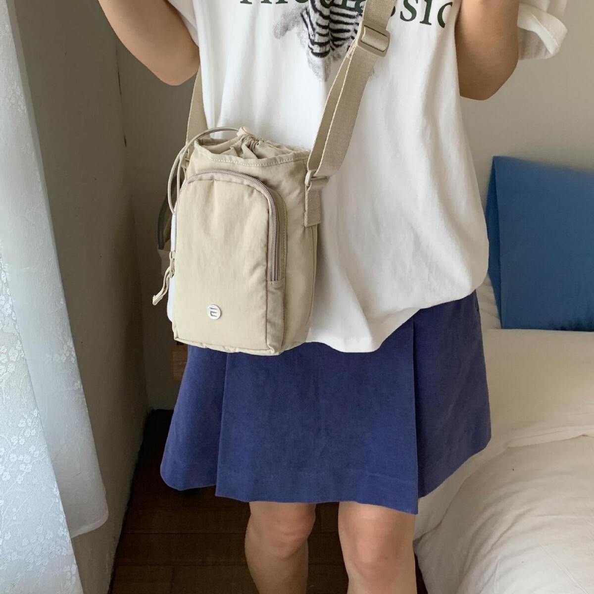 Designer Bag Summer Trend Canvas Mini Phone Bag 2025 New Waterproof Nylon Fabric Shoulder Bag Simple Lightweight Crossbody Bag Luxury Bag
