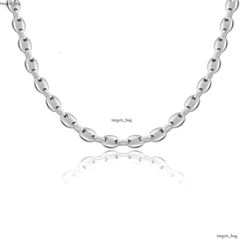 Stainless Button Hip-Hop Real Gold Plated Titanium Steel Necklace Unisex Clavicle Chain Choker