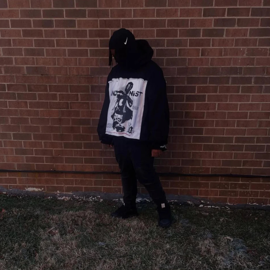 Vintage TENTH SERIES Hoodies Y2K Clothes Mens Patchwork Embroidery Oversized Pullover Sweatshirts Casual Jackets y250729