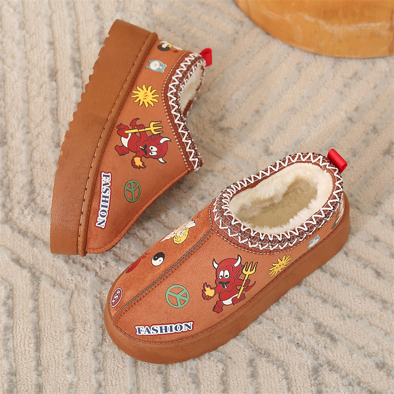 Designer shoes free shipping new Outdoor trainer platform winter plush thick snow boots for women's keep warm short boots brown green