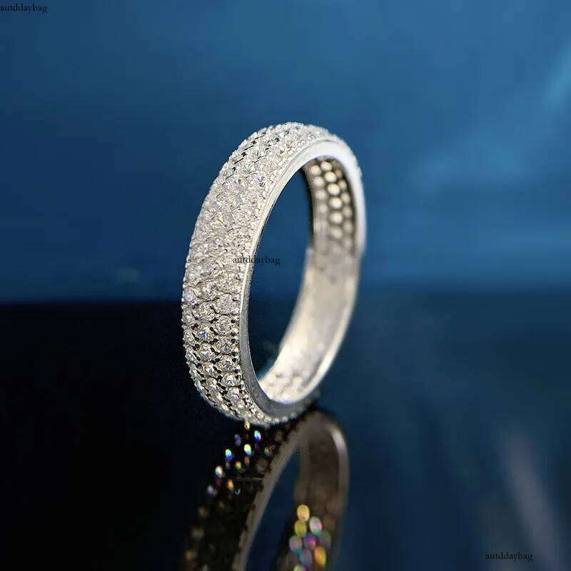 Choucong Ins Top Sell Wedding Rings Jewelry Genuine 100% S Sterling Sier Pave White Sapphire CZ Dia Party Stack Women Engagement Band Ring Gift