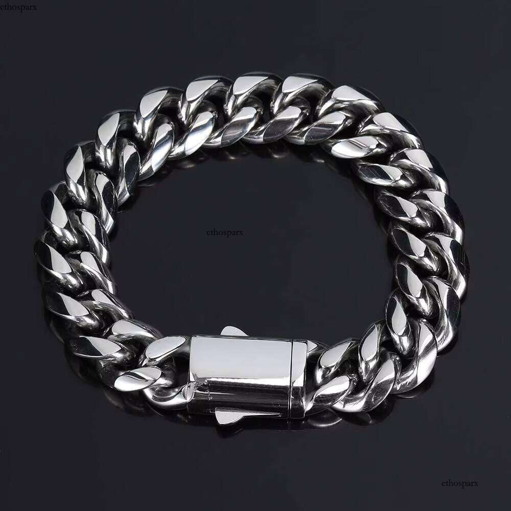 NUOYA Hip Hop Jewelry Wholesale Stainless Steel Custom 10mm Gold Plated Cuban Link Bracelet