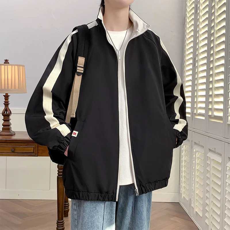 Stand Collar Quick Dry Oversize Fashion Mens Outdoor Windproof Windbreaker Loose Coat Waterproof Spring Autumn Casual Jacket W250809