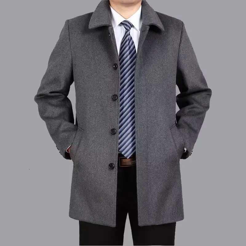 Fashion Outerwear Warm Coat Mens Casual Overcoat Coat Men Wool Slim Fit Jackets Plus Size Jackets Men Fleece Winter Soft Jacket XJ250809