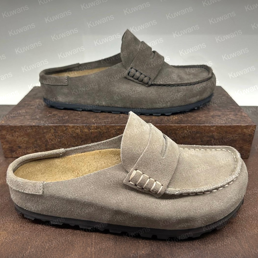 Designer Naples Slippers Wrapped Clogs loafers Sandals Clog Cork Flat High Quality Fashion Winter Summer Shoes Genuine Leather Slide Beach Women Men