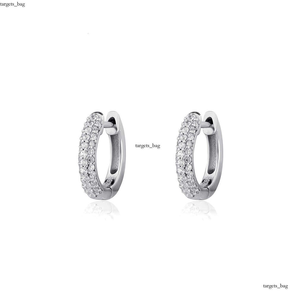 insIced Out VVS Zircon Round Unisex Hip-Hop Trendy Bling Earrings