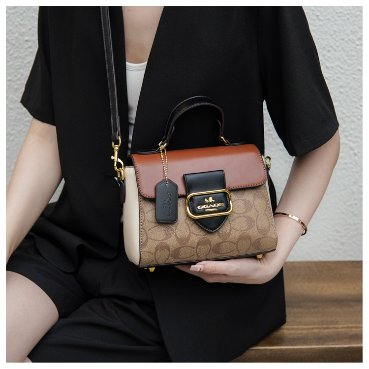 Hot Free shipping designer bags for womens Shoulder bags brown black New French style niche fashion design retro single shoulder handbag