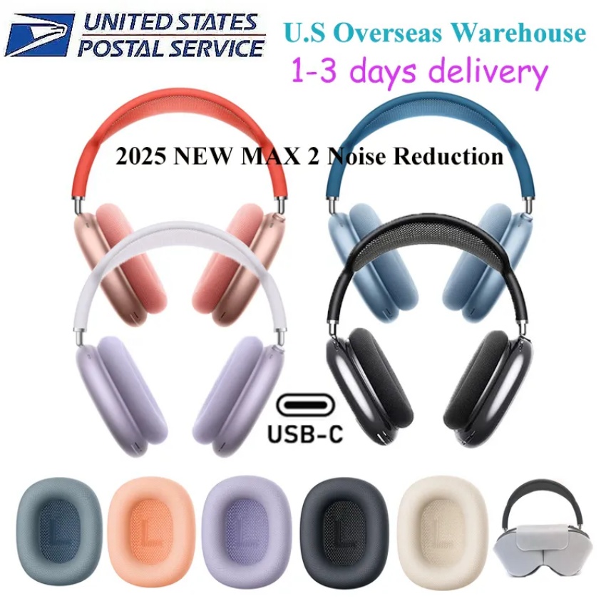 for Airpods MAX Top ANC Metal airpods pro max 2 3 4 Headband Headphone Accessories Transparent Silicone Waterproof Protective case pro Maxs Headphones Case