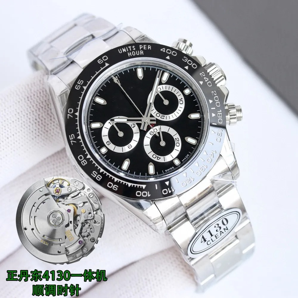 Clean Factory Day Tona M116500LN-0001 AAAAA 5A Quality 1:1 Supeclone 40mm Mens Watch Automatic Mechanical Chronograph 4130 Movement