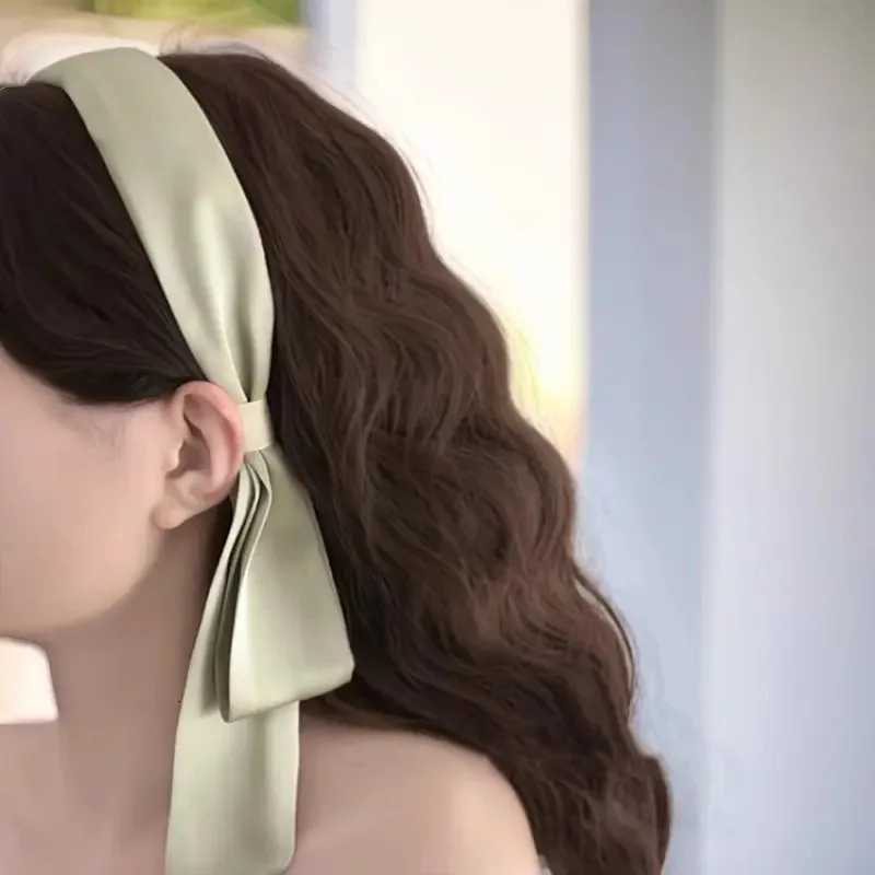 New Designer Style Elegant Solid Ribbon Hairband For Women Girls Sweet Hair Ornament Band Hair Hoop Fashion Hair Accessories Y250809