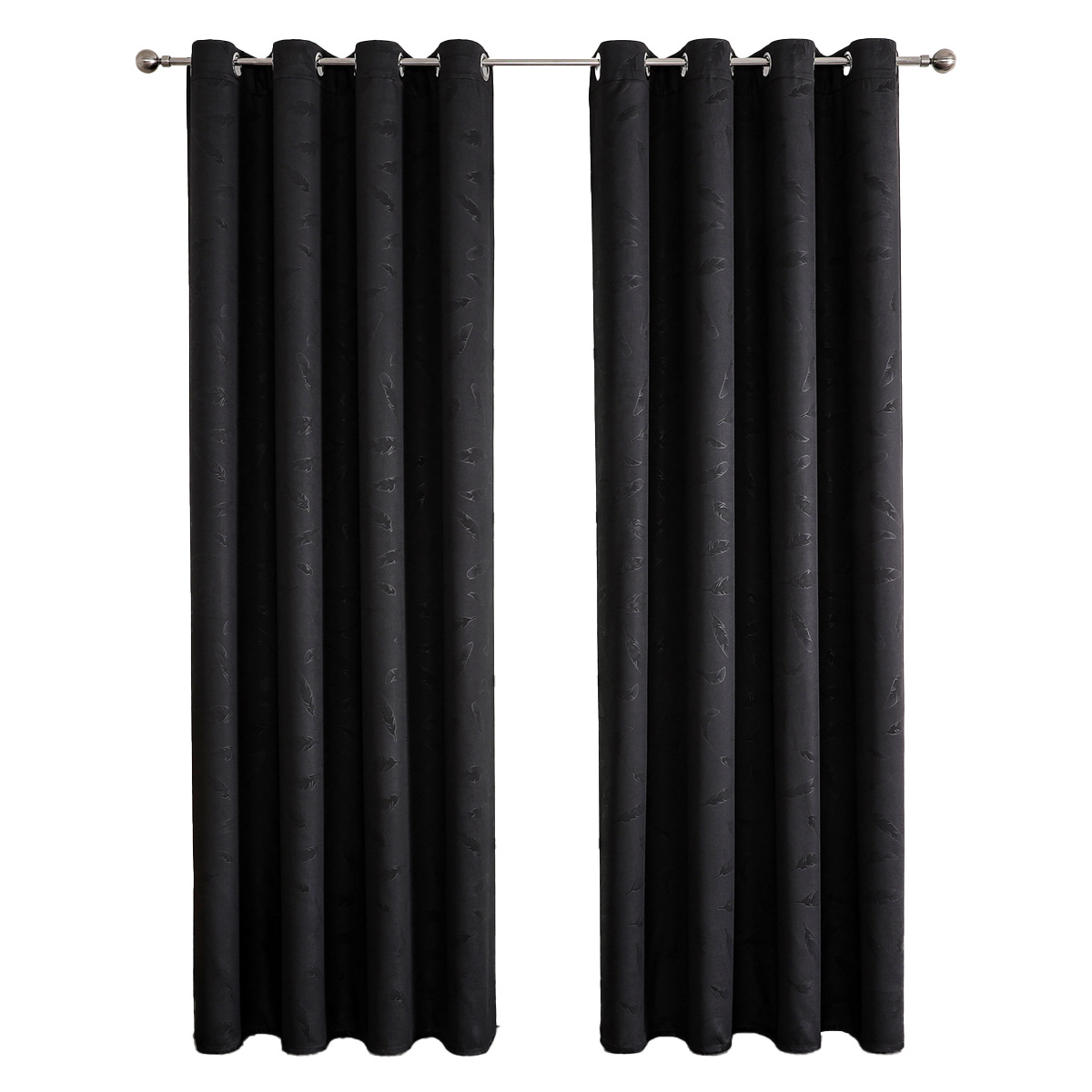 YL-36850 thick double-sided linen blackout curtain project hotel school sound insulation heat insulation blackout cotton linen curtain finished produc