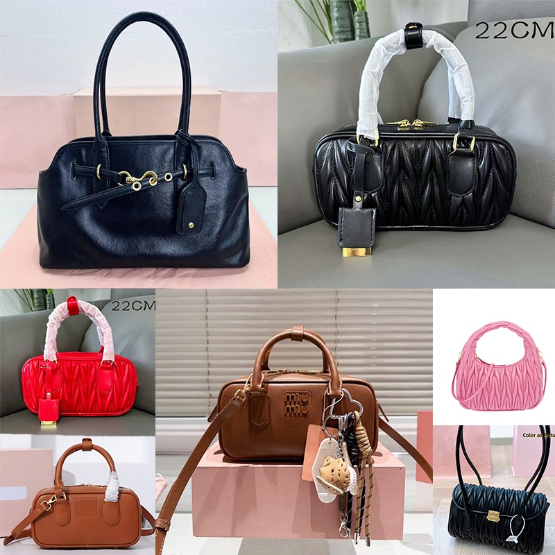 Designer Bag Vintage Tote Bag Suede Bag Womens Sheepskin Shoulder Bags Aventure Bowling Bag Leather Crossbody Half Moon Handbags