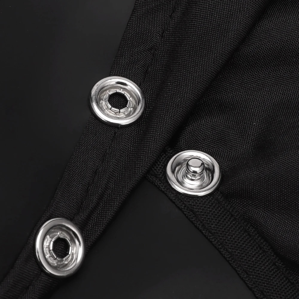 Silicone Neckline Haircut Cloth Hidden Buckle Waterproof Barber Black Cape Hairdressing Coat Hairdress Gown Barbershop Supplies 250807