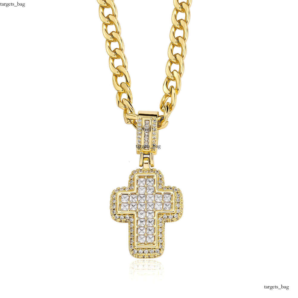 Niche Gold-Plated Heart NK Collarbone Chain Metal Hip-Hop Accessories Cross Pendant Necklace for Women