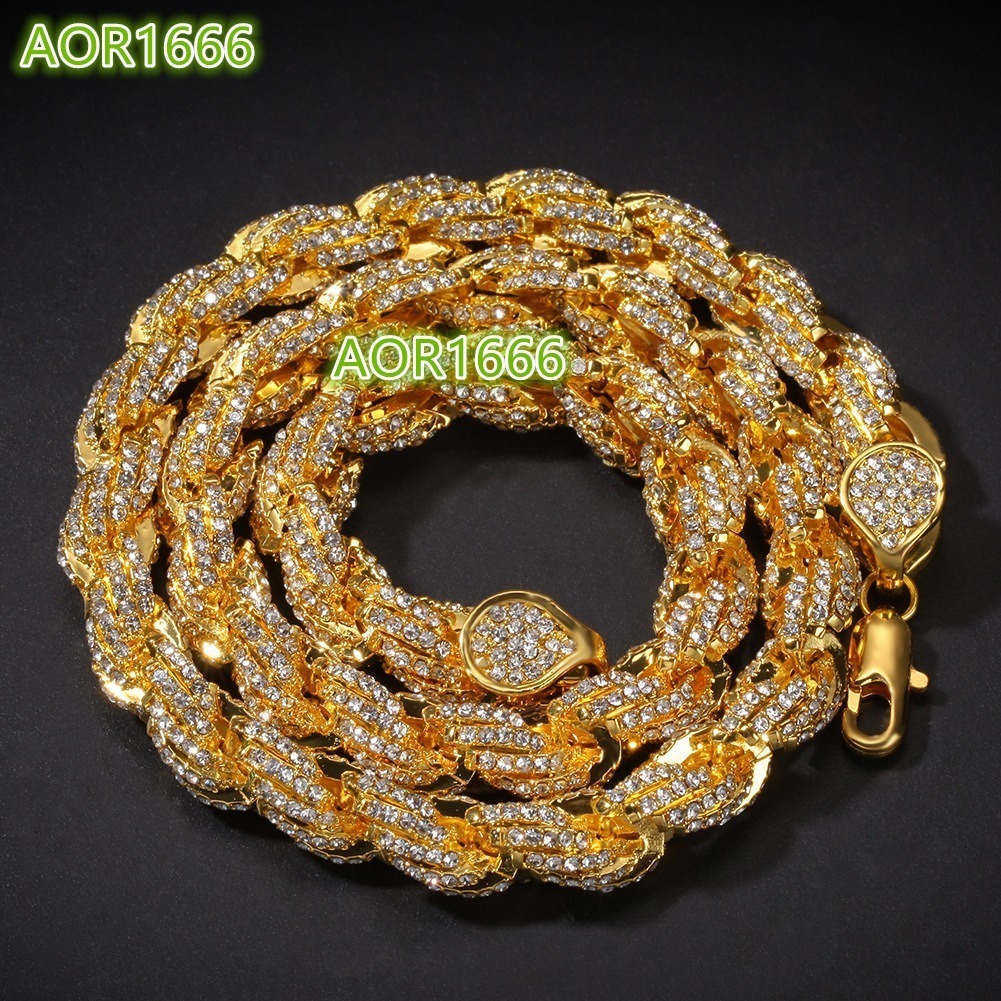 Ice Necklace Men Cuban Chain Iced Out Jewelry Custom Necklace