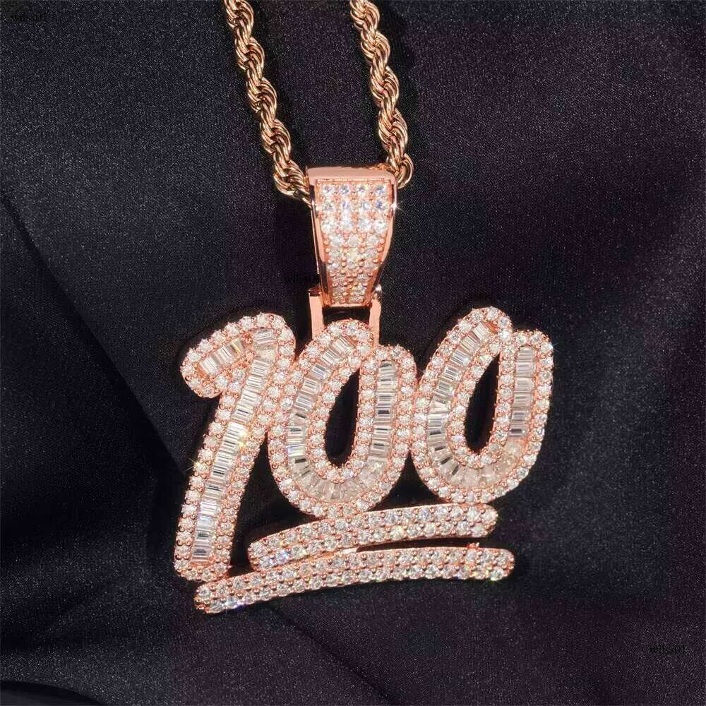 S Sier Moissanite Hip Hop Fashion Pendant