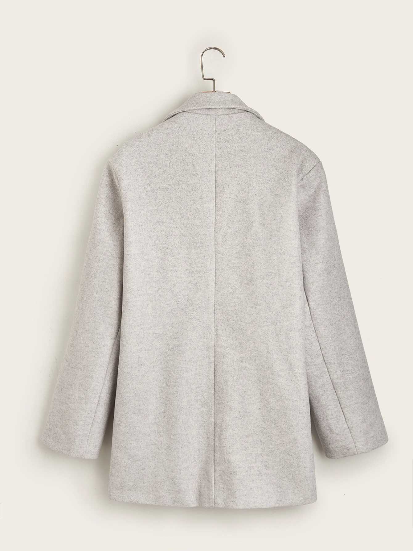 Winter Thickened Overcoat for Men - Wool Blend Long Coat with Stand Collar Streetwear XJ250809