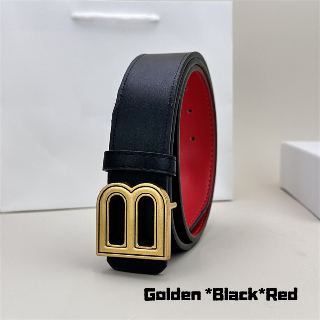 Designer belt women belts for men designer belt men Men's Hourglass Large Leather B-Buckle Belt 40MM Genuine Leather Reversible Belt ceinture AAAAA mens belt