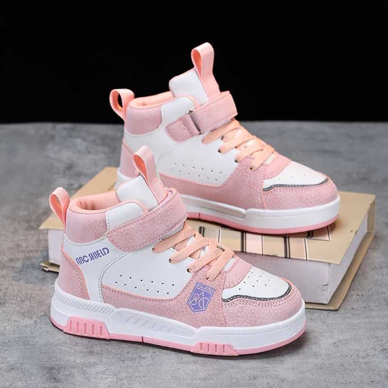 2024 New Fashion Kids Sneakers Boys Girls Casual Board Shoes High Top Running Sports Shoes Children Non-slip Basketball Sneakers L250808