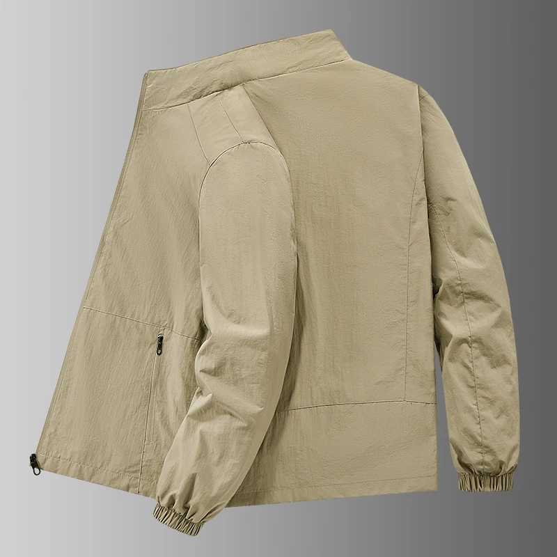 Spring and Fall New Mens Thin Jacket Outdoor Sports Loose Korean Casual Sports Jacket Coat W250809