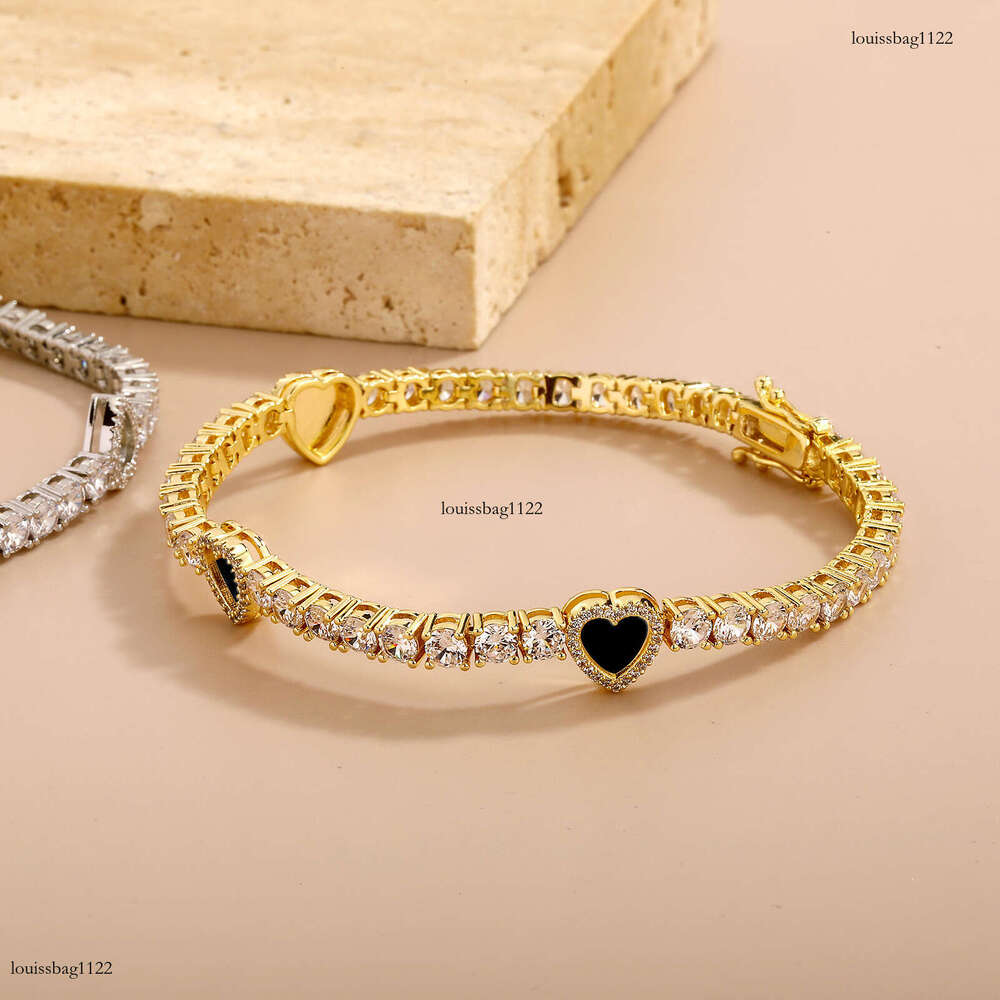 Heart Moissanite chain Bracelet Tennis Necklace for Women Exquisite High-end Clavicle Chain Accessory