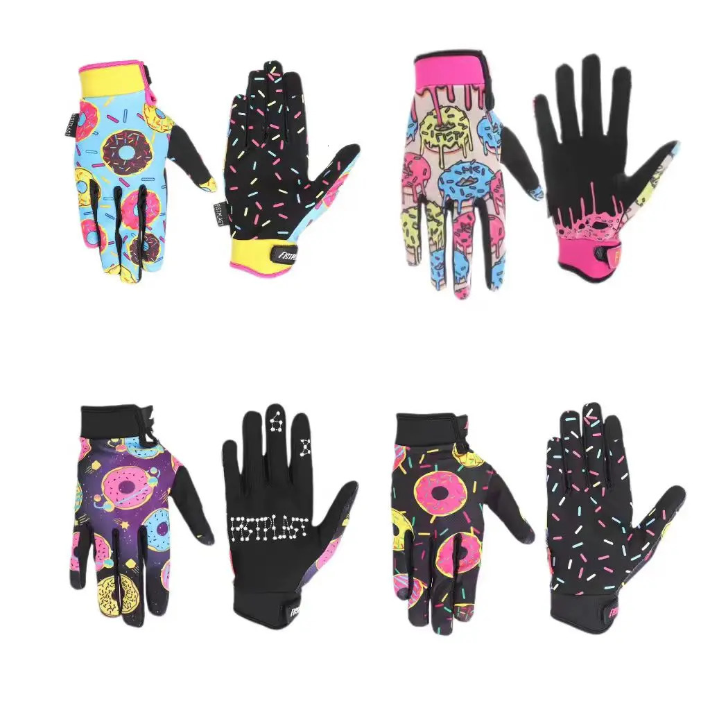 fistplast Four-color Super Donut Wheel Glitz Riding dirt bike long finger touch screen gloves 250808