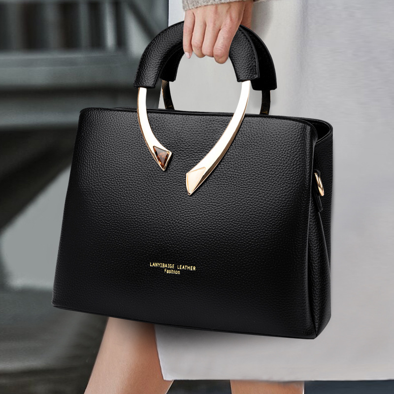 GENUINE VANDERWAH High Quality Leather Casual Tote Luxury Handbags Women Bags Designer Shoulder Crossbody Bags for Women 2024 Z250303