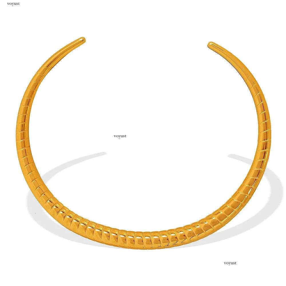 10 Styles Tarnish Free Gold Plated 316L Stainless Steel C Shape Cuff Bracelet Bangle for Women