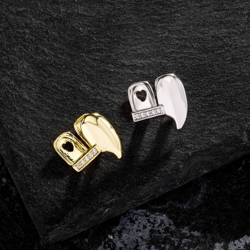 New Single Tooth Dia-Studded Brace Horizontal Bar Combination Personality Denture Men's Hip-Hop Accessory