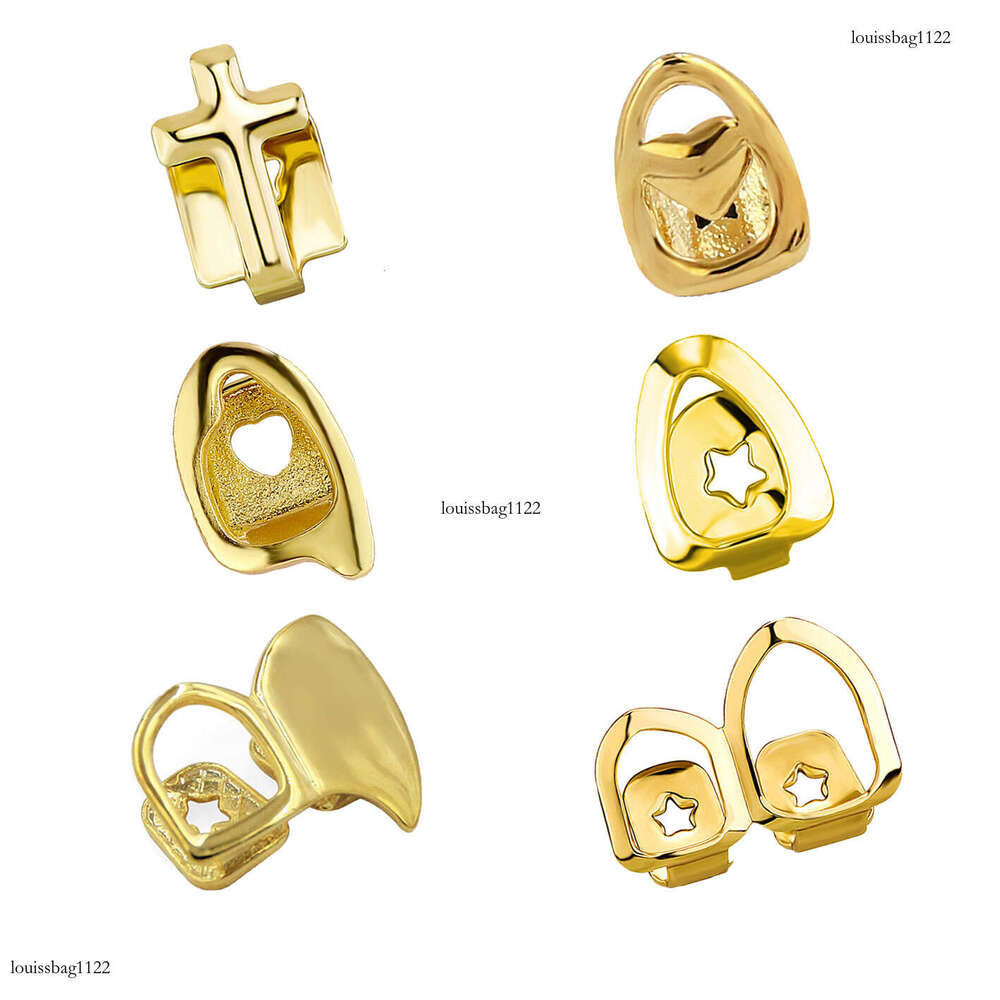 Real Plated Hip Hop TEMU Halloween Gold Braces Rap Versatile Personality Teeth Accessories