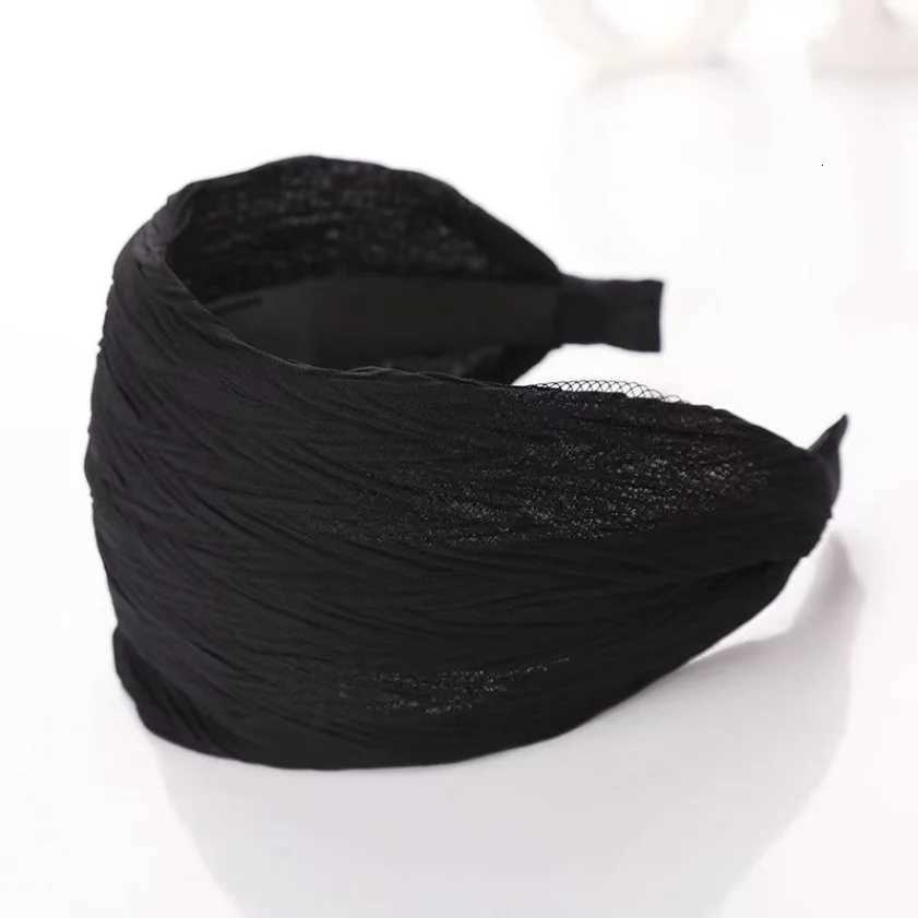 Fashion Wide Edge Solid Color Non Slip Bands Wen Hair Hoop Girls Hair Accessories Ladies Hair Accessories Gifts Y250809
