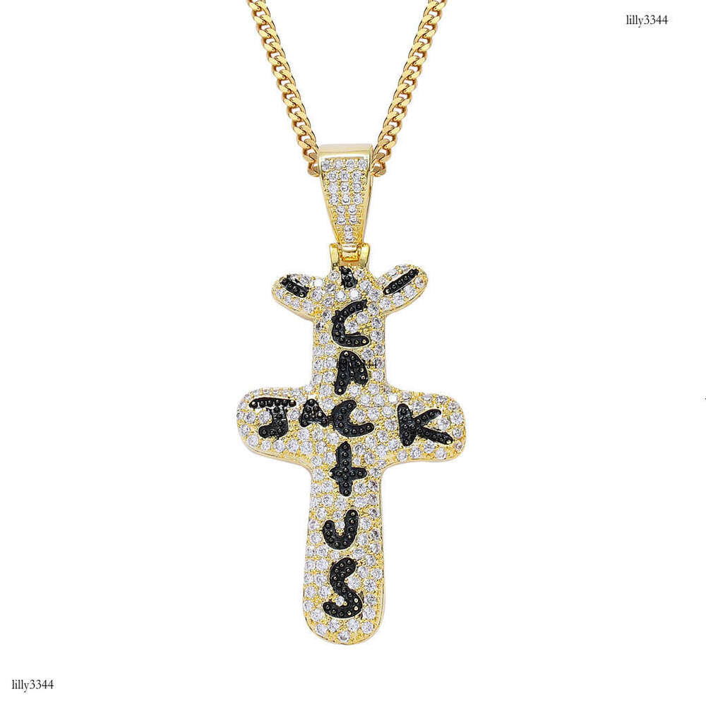 Necklace Hip Hop Travis Scott Brand Cross Cactus Jack Pendant Trendy Accessories