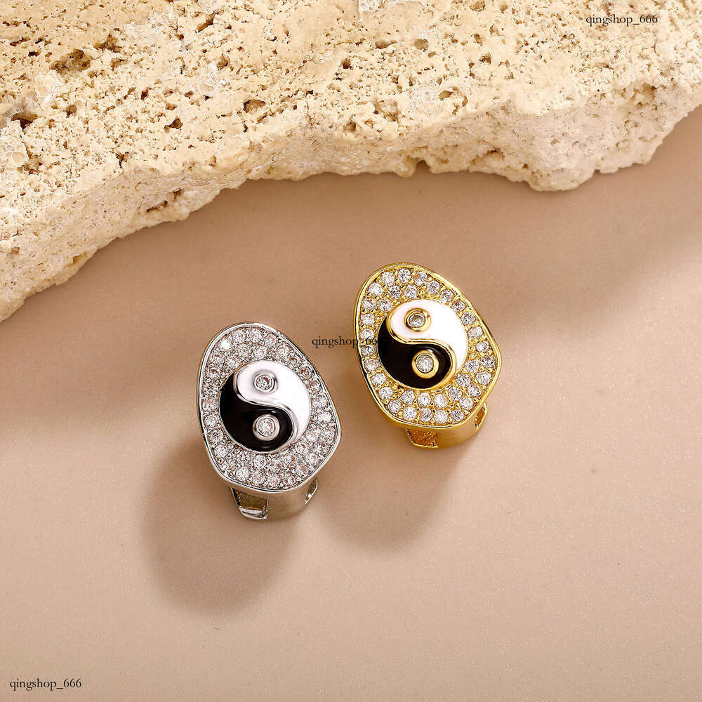 New Style Tai Chi Bagua Single Cap Full Dia Hip-Hop Trendy Accessories Men's Personality Tooth Jewelry Grillz