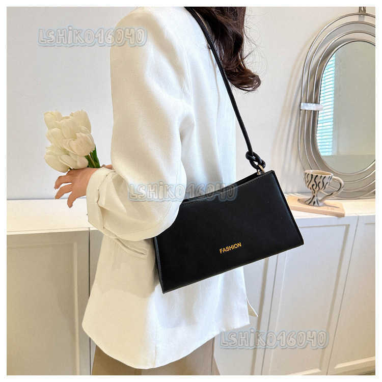 Unique Candy Color Underarm 2024 Autumn New Fashion Trend Simple Single Shoulder Handbag Baguette Womens Bag H250808
