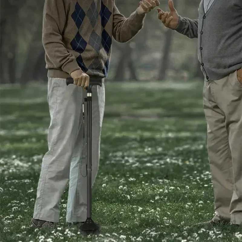 Walkers for Elderly Trekking Polished T-handle Walking Sticks for Elderly Men and Women Ultralight Trekking Pole Hiking Climbing Canes Z250809