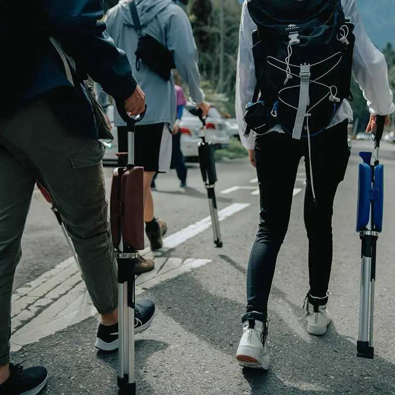 ightweight Walking Stick Chair for Seniors Foldable Cane Seat Adjustable Stainless Steel Hiking Pole Outdoor Travel Stick Z250809